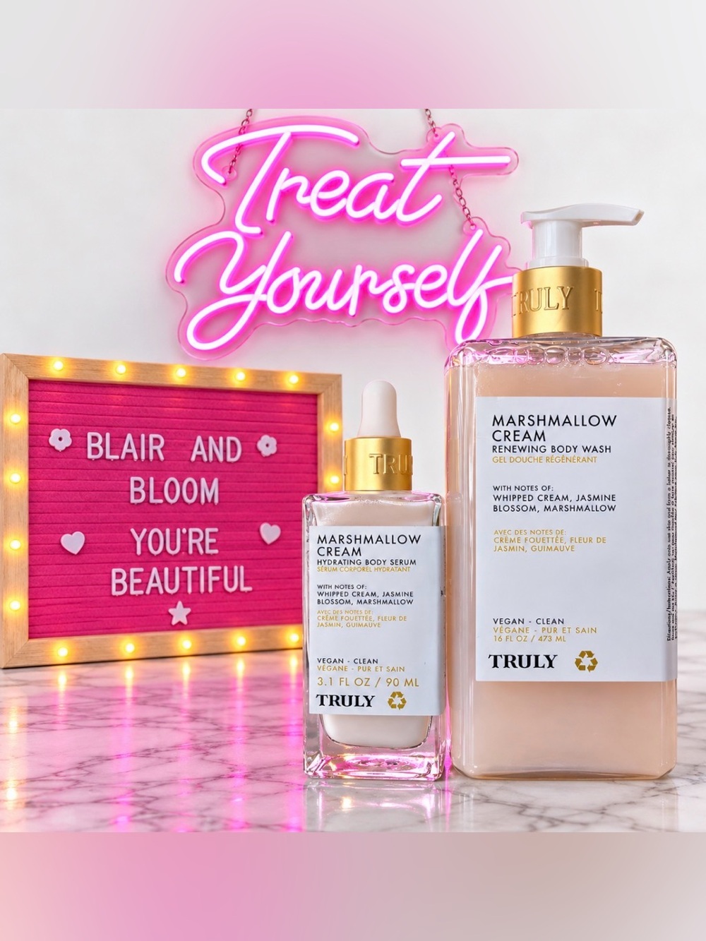 Truly Beauty Marshmallow Cream Body Wash & Serum Bundle - Discontinued